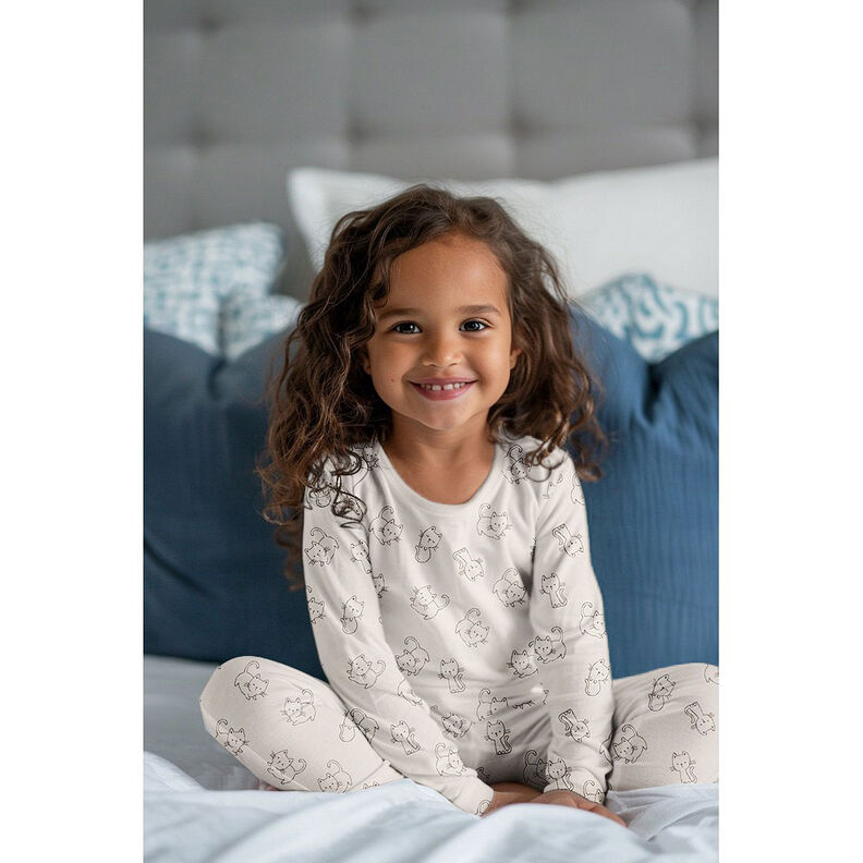 Cotton Flannel cats | by Poppy – ivory/dune,  image number 6