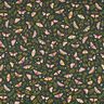 Decor Fabric Half Panama Butterflies – dark green/khaki,  thumbnail number 1