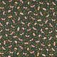 Decor Fabric Half Panama Butterflies – dark green/khaki,  thumbnail number 1