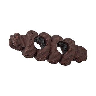 Toggle button fake cord - brown, 