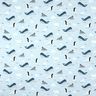 Decor Fabric Half Panama Animals in the Ice – baby blue/white,  thumbnail number 1
