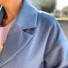Recycled polyester coat fabric – denim blue,  thumbnail number 5