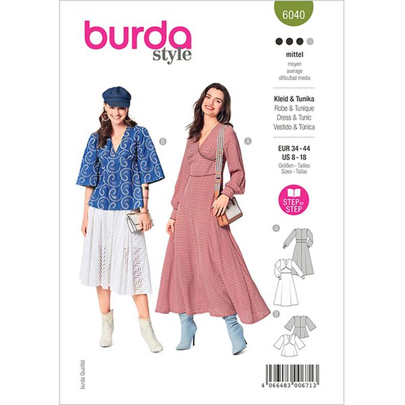 Dress / Blouse, Burda 6040 | 34 - 44,  image number 1