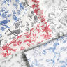 Cotton Cretonne birds – royal blue/offwhite,  thumbnail number 5