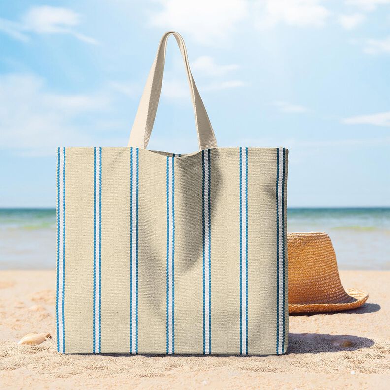 Woven Cotton rustic – turquoise/natural, image number 7