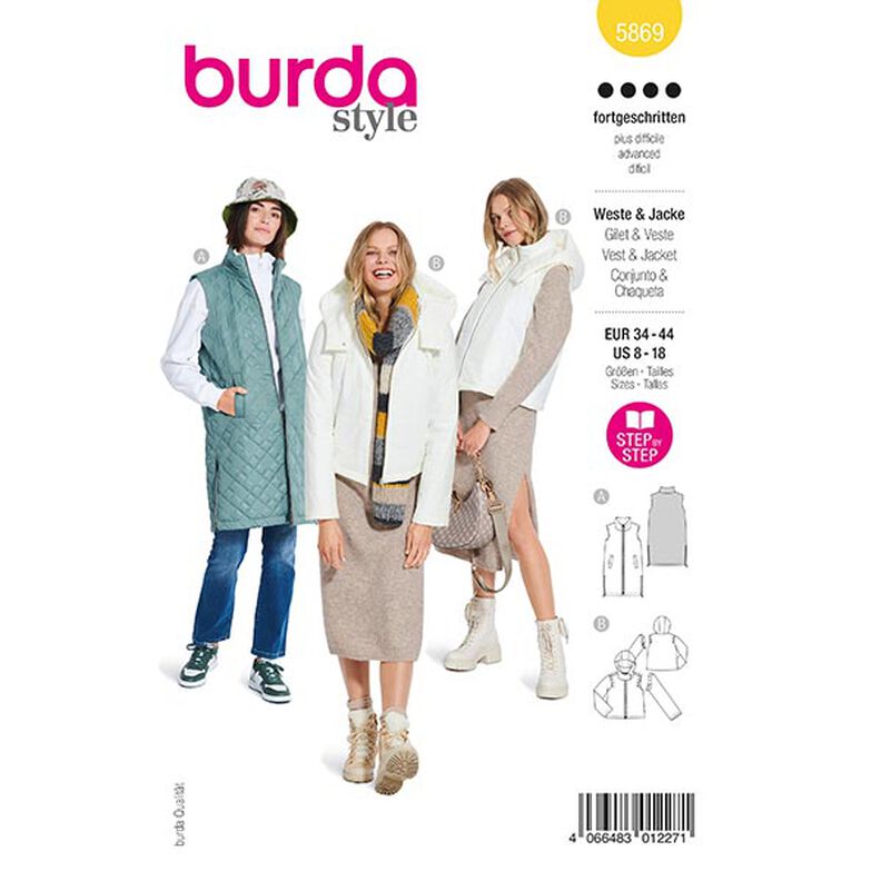 Waistcoat / Jacket | Burda 5869 | 34-44,  image number 1