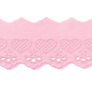 Little Hearts Scalloped Lace [50 mm] - light pink, 