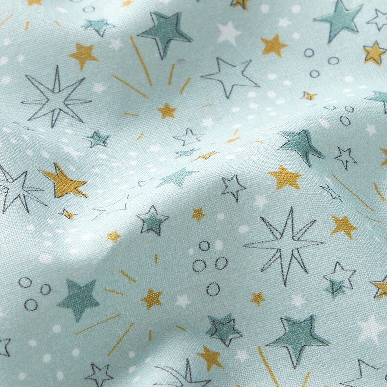 Cotton Poplin starry sky – baby blue,  image number 2