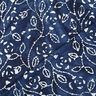 viscose voile batik leafy branches – indigo/white,  thumbnail number 4
