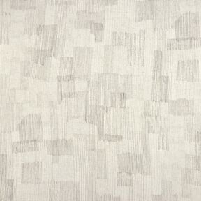 Curtain Fabric Linen Blend Irregular Stripes  – grey/natural, 