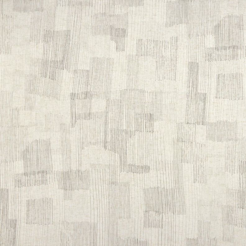 Curtain Fabric Linen Blend Irregular Stripes – grey/natural, image number 1
