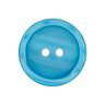 Basic 2-Hole Plastic Button - turquoise,  thumbnail number 1