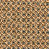 geometric retro patterned satin – caramel,  thumbnail number 1