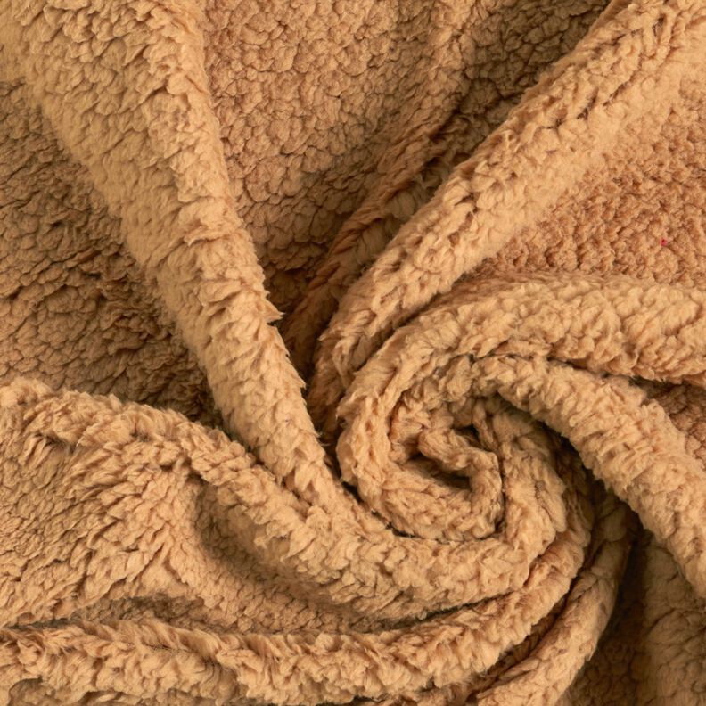 cuddly teddy fur fabric – cinnamon,  image number 3