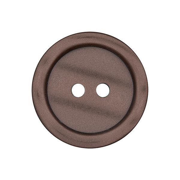 Basic 2-Hole Plastic Button - brown,  image number 1