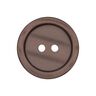 Basic 2-Hole Plastic Button - brown,  thumbnail number 1