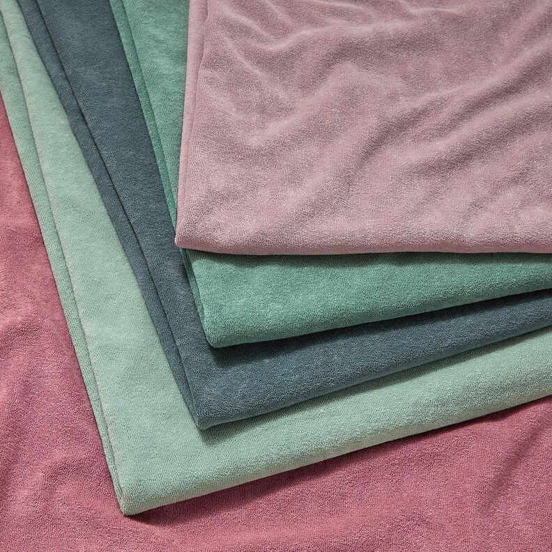 Towelling Fabric Stretch Plain – mint,  image number 5