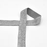 Elastic edging tape (folding elastic) glitter [20 mm] – silver,  thumbnail number 1