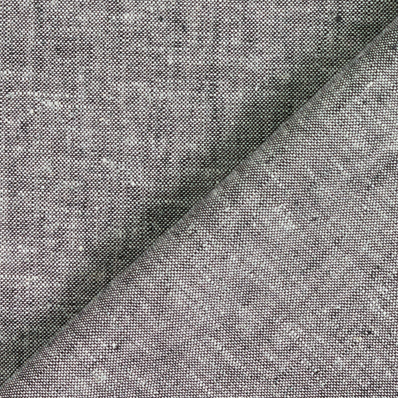 Cotton Linen Blend Mottled – black,  image number 3