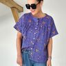 FRAU SUZY - loose short-sleeved blouse with ruffles, Studio Schnittreif | XS - XXL,  thumbnail number 2