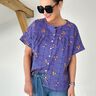 FRAU SUZY - loose short-sleeved blouse with ruffles, Studio Schnittreif  | XS -  XXL,  thumbnail number 2