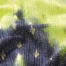 Batik and gold diamonds knitted lace – navy blue/neon yellow,  thumbnail number 2