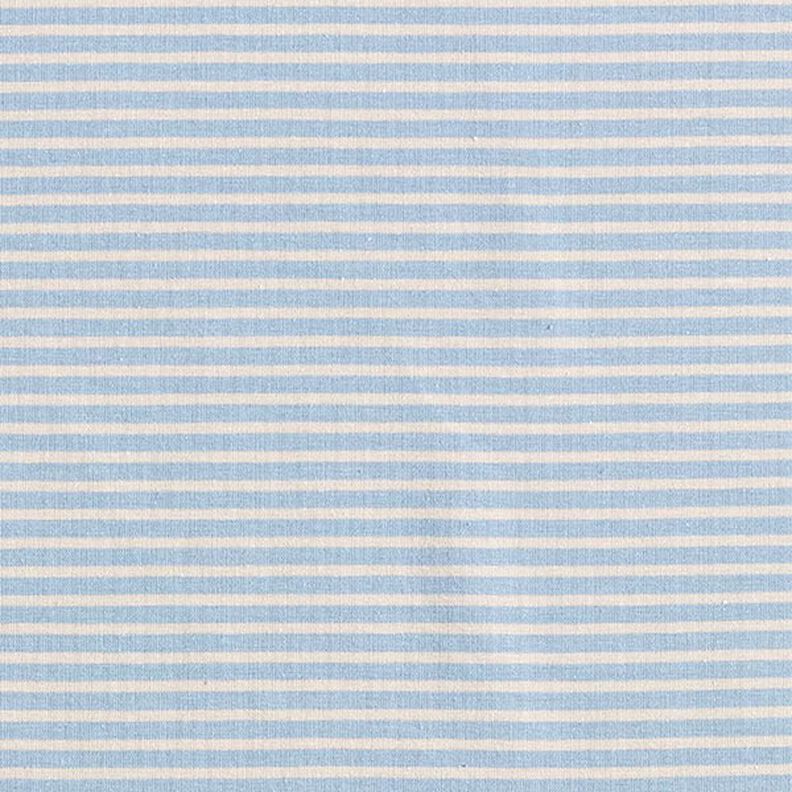 Narrow Stripes Cotton Jersey – cashew/light blue,  image number 1