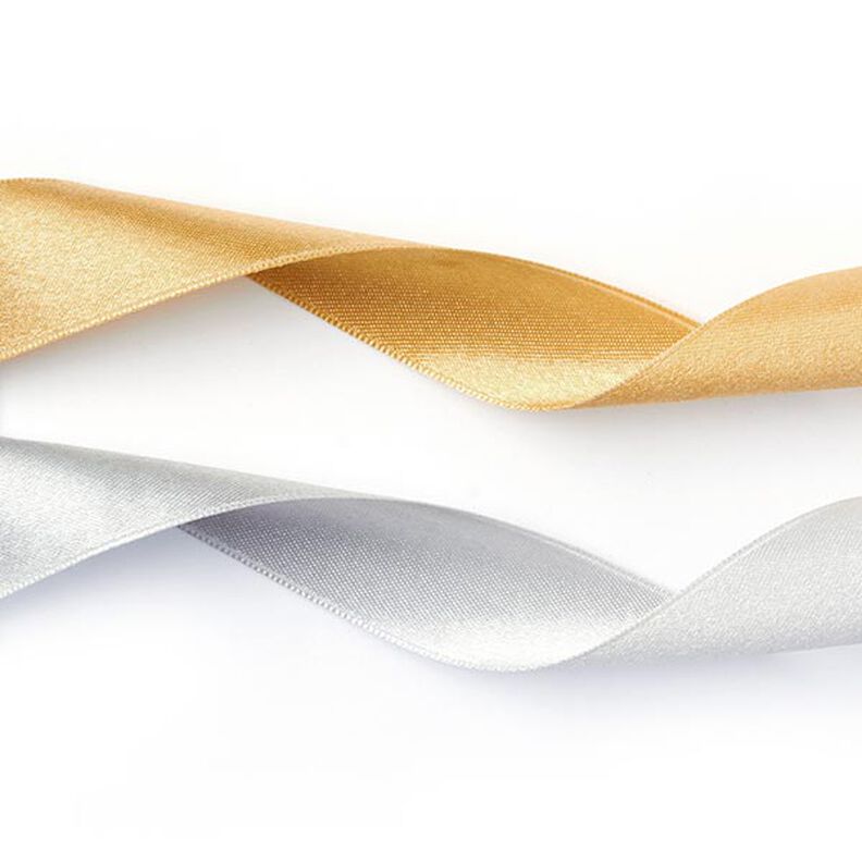 Double Face Satin Ribbon - silver, image number 2