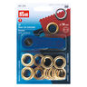 Eyelets and washers [Ø 14 mm] | Prym – metallic gold,  thumbnail number 1