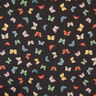 Decor Fabric Tapestry Fabric Swarm of butterflies – black,  thumbnail number 1