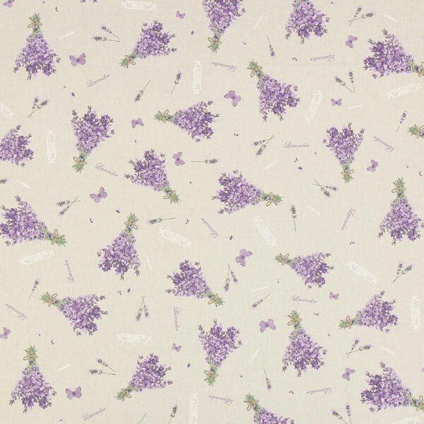 Lavender Bouquet Half Panama – natural,  image number 1