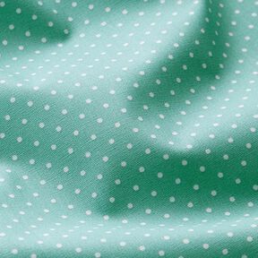 Coated Cotton Little Dots – aqua blue, 