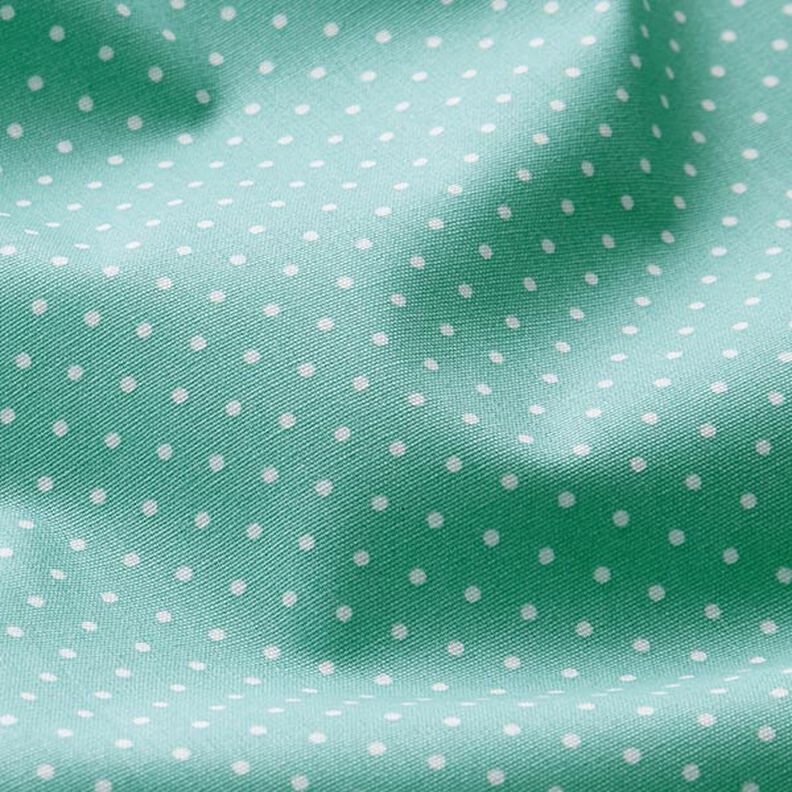 Coated Cotton Little Dots – aqua blue,  image number 3
