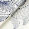viscose fabric tulips – offwhite/midnight blue,  thumbnail number 4