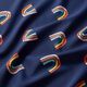 Abstract rainbows swimsuit fabric – navy blue,  thumbnail number 2