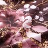 Cotton Jersey Border Fabric Flowers in gold glitter | Glitzerpüppi – burgundy/pastel mauve,  thumbnail number 7