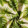 Decor Fabric Half Panama monstera leaves – natural/green,  thumbnail number 3