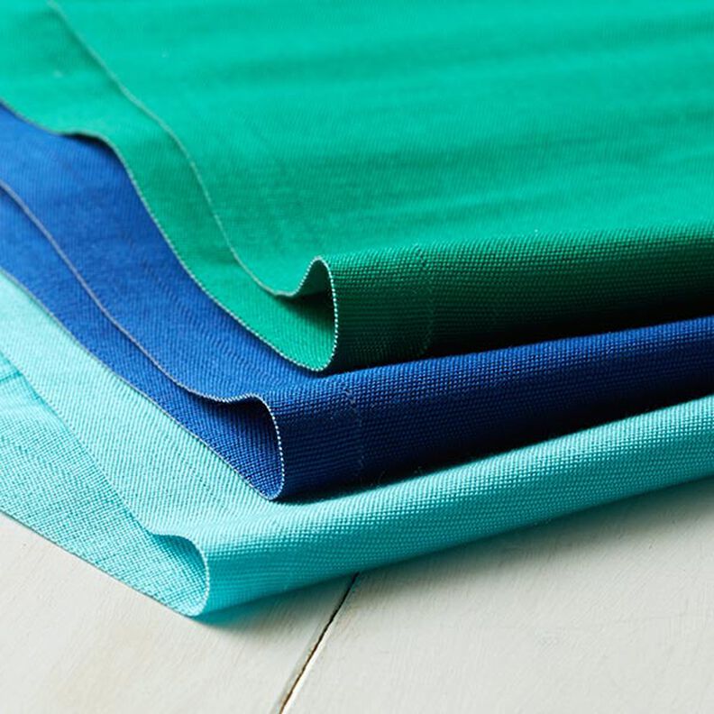 Outdoor Deckchair fabric Plain 45 cm – aqua blue,  image number 3