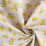 Decorative half Panama fabric Mini lemons – yellow/natural,  thumbnail number 3