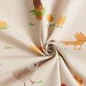 Decor Fabric Half Panama chicken family – natural/brown,  thumbnail number 3