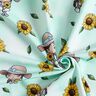 Cotton Jersey Sunflower Girl | Glitzerpüppi – ice blue/sunglow,  thumbnail number 3