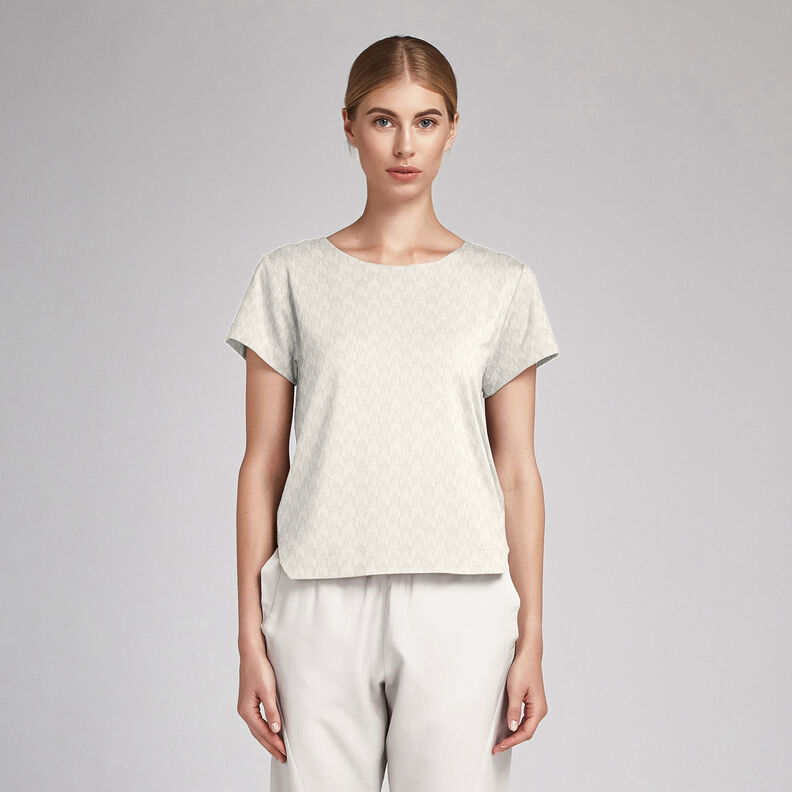 Houndstooth jacquard dobby – offwhite,  image number 7