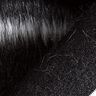 Faux Fur Horizontal stripes – black/offwhite,  thumbnail number 4