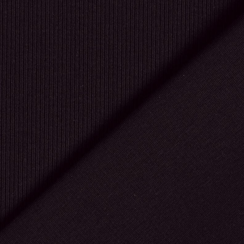 Ribbed Jersey fine 2-1-1-1 ribs – black,  image number 3