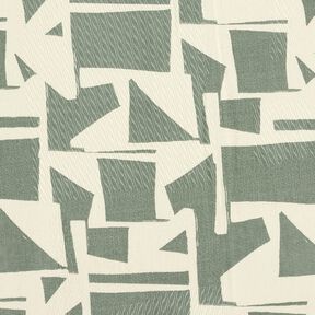 Decor Fabric Jacquard abstract, textured – reed/offwhite, 