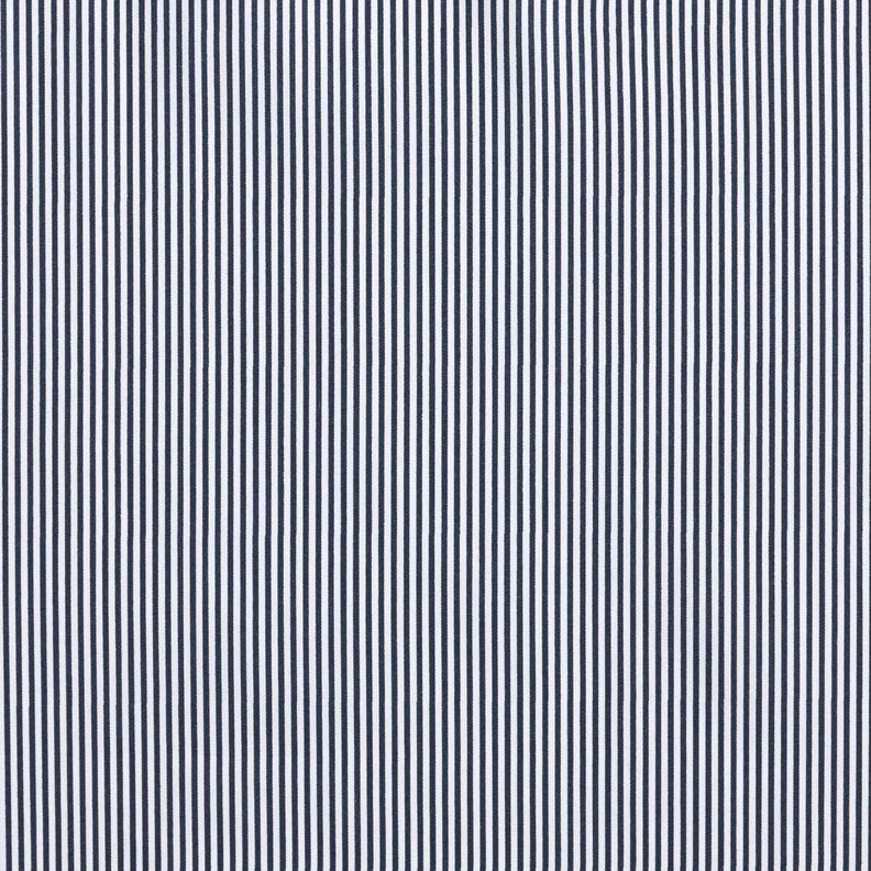 Cotton Poplin Mini stripes – midnight blue/white,  image number 1