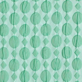 Cloqué dots and diamonds – sage/ice blue, 