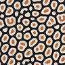 Decor Fabric Half Panama abstract leopard pattern – black/cashew,  thumbnail number 1