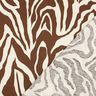 Viscose Linen Blend Zebra Print – offwhite/chestnut,  thumbnail number 4