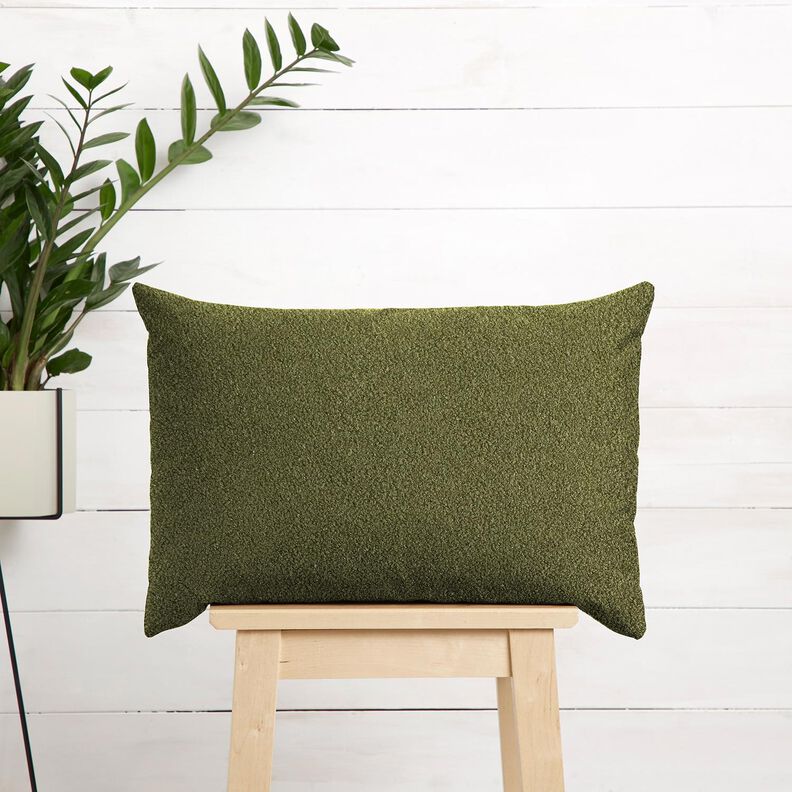 Upholstery Fabric Teddy soft – olive,  image number 6